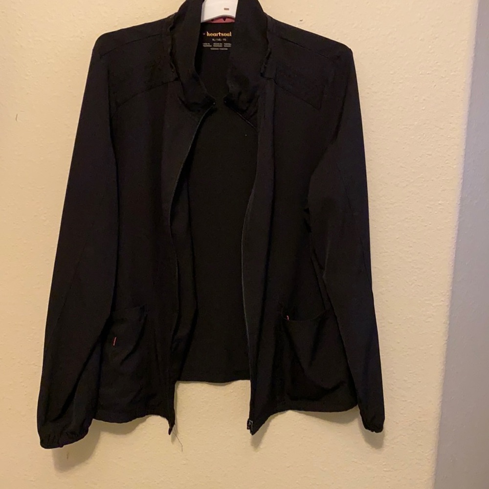 Black srub jacket